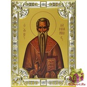 Икона освященная &quot;Харлампий священномученик&quot;, 18x24 см, со стразами