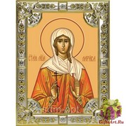 Икона освященная &quot;Лариса Готфская,мученица&quot;, 18x24 см, со стразами
