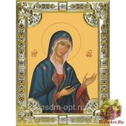Икона освященная &quot;Деисусная икона Божией Матери&quot;, 18x24 см, со стразами