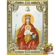 Икона освященная &quot;Державная икона Божией Матери&quot;, 18x24 см, со стразами