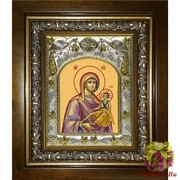 Икона освященная &quot;Кипрская икона Божией Матери&quot;, 14x18 см, в деревянном киоте 20x24 см, 20x24 см