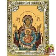 Икона освященная &quot;Знамение икона Божией Матери&quot;, 18x24 см, со стразами