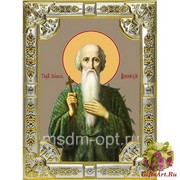 Икона освященная &quot;Павел Фивейский,преподобный&quot; ,18х24см со стразами, 18x24 см