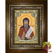 Икона освященная &quot;Антоний Дымский преподобный&quot;, 18x24 см, со стразами, в деревянном киоте 24x30 см, 24x30 см