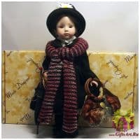 Итальянская фарфоровая кукла Мэри Поппинс  Mary Poppins Montedragone Лимит 300 штук Высота 29 см. Италия  Ручная работа