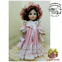 Итальянская фарфоровая кукла Laura Лаура брюнетка 28 см. Италия Montedragone  Ручная работа