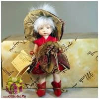 Итальянская фарфоровая кукла Nadal Надал Высота 14 см. Италия Montedragone  Ручная работа