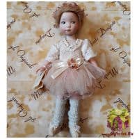 Итальянская фарфоровая кукла Балерина Ангелина Angela Высота 21 см. Италия Montedragone  Ручная работа