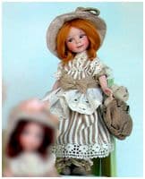 Итальянская фарфоровая кукла Антонина Antonella Высота 21 см. Италия Montedragone  Ручная работа