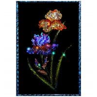 Картина из кристаллов Сваровски SWAROVSKI Ирисы Размер 30x20 см