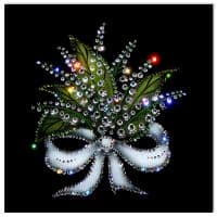 Картина из кристаллов Сваровски SWAROVSKI Ландыши Размер 20x20 см