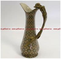 Кувшин. Фарфор и бронза. Декор Медичи. Ручная работа. Высота 23 см