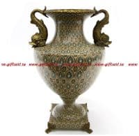 Ваза Рыба-кит. Фарфор и бронза. Декор Медичи. Ручная работа. Высота 36 см