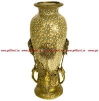 Ваза Георгины. Фарфор и бронза. Декор Медичи. Ручная работа. Высота 37 см