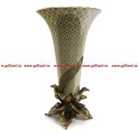 Ваза напольная Калы. Фарфор и бронза. Декор Медичи. Ручная работа. Высота 52 см