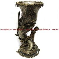 Ваза Рог изобилия. Фарфор и бронза. Декор Медичи. Ручная работа. Высота 39 см