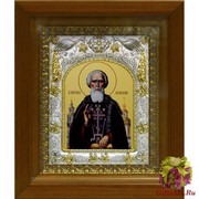 Икона освященная &quot;Сергий(Сергей) Радонежский&quot;, в киоте 20x24 см, 20x24 см