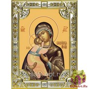 Икона освященная &quot;Владимирская икона Божией Матери&quot;, 18x24 см, со стразами