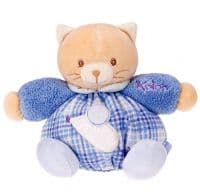 Кот Kaloo 9610851 мягкая игрушка Blue Small Chubby Cat Высота 18 см Коллекция Kaloo Blue Франция - вид 1 миниатюра