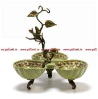 Менажница. Императорский фарфор и бронза. Декор Елисейские поля. Ручная работа. Высота 28 см