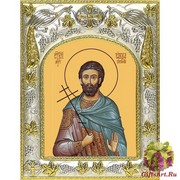 Иконя освященная &quot;Савва Готфский Муссовский (Валахийский),мученик&quot;, 14х18 см, 14x18 см