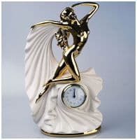 Часы Donna белые с золотом. Керамика Ahura. Высота 40 см. Италия