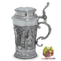 Кружка из олова Серия Лорелей. Высота 18 см, 0,33L Artina