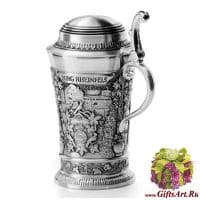 Мини-Кружка стопка из олова Серия Лорелей. Высота 8,5 см, Artina Австрия