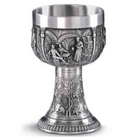 Бокал для вина из олова Серия Урожай. Высота 14 см, Artina