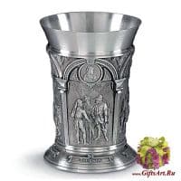 Бокал из олова серия Альбрехт Дюрер Высота 11 см оловянная посуда, Artina
