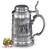 Оловянная пивная кружка Гербы городов Bayern 0,7 литра 20 см Artina - вид 1 миниатюра