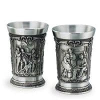 Набор 2 стопки из олова Серия Летний вечер. Высота 6,2 см, Artina