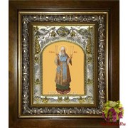 Икона освященная &quot;Петр Митрополит Московский ,святитель&quot;, 14x18 см, в деревянном киоте 20x24 см, 20x24 см