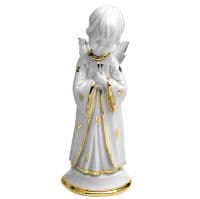 Ангел с кристальными крыльями Фарфоровая скульптура. Высота 15 см. Фарфор с кристаллами Swarovski Сваровски. RG Porcellane Италия