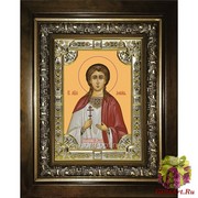 Икона освященная &quot;Любовь мученица&quot;, 18x24 см, со стразами, в деревянном киоте 24x30 см, 24x30 см