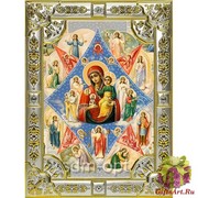 Икона освященная &quot;Неопалимая Купина икона Божией Матери&quot;, 18x24 см, со стразами