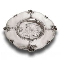 Блюдо настенная тарелка из олова Незнакомка Коллекция Арт Нуво 31 см Cosi Tabellini Италия