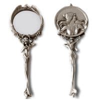 Зеркало из олова Незнакомка 21 см Коллекция Арт Нуво Cosi Tabellini Италия