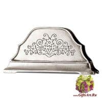 Салфетница держатель для писем из олова Длина 16 см Cosi Tabellini Италия