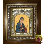 Икона освященная &quot;Деисусная икона Божией Матери&quot;, 14x18 см, в деревянном киоте 20x24 см, 20x24 см