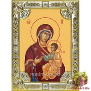 Икона освященная &quot;Иверская икона Божией Матери&quot;, 18x24 см, со стразами