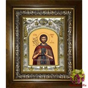 Икона освященная &quot;Евфросин Палестинский ,повар,преподобный&quot;, 14x18 см, в деревянном киоте 20x24 см, 20x24 см