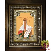 Икона освященная &quot;Александра Романова&quot;, 18x24 см, со стразами, в деревянном киоте 24x30 см, 24x30 см