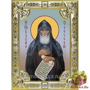 Икона освященная &quot;Кукша Одесский преподобный&quot;, 18x24 см стразами, 18x24 см