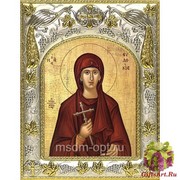 Икона освященная &quot;Евдокия Илиопольская преподобномученица&quot;, 14x18 см