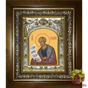 Икона освященная &quot;Гедеон пророк&quot;, 14x18 см, в деревянном киоте 20x24 см, 20x24 см