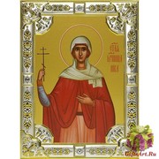 Икона освященная &quot;Ника Коринфская мученица&quot;, 18x24 см, со стразами