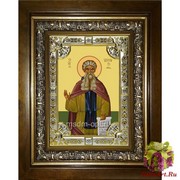 Икона освященная &quot;Арсений Великий преподобный&quot;, 18x24 см, со стразами, в деревянном киоте 24x30 см, 24x30 см