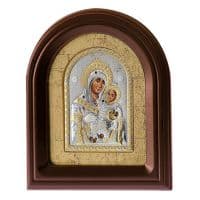 Икона Богоматерь Вифлеемская в серебряном окладе в киоте Размер 33 х41 см.