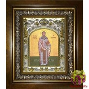 Икона освященная &quot;Игнатий Богоносец,священномученик&quot;, 14x18 см, в деревянном киоте 20x24 см, 20x24 см